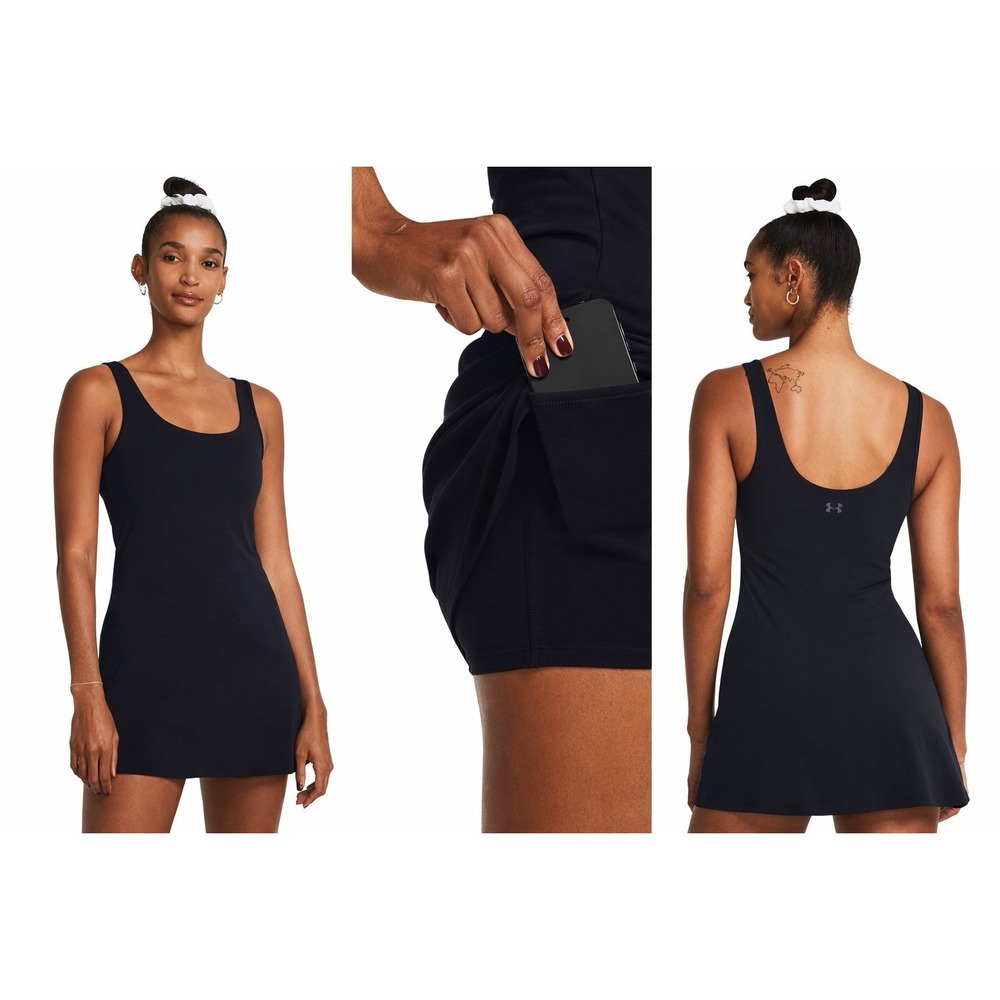 Under Armour Black Activewear Mini Dress Built-In Shorts Womens‎ XS Golf Tennis
